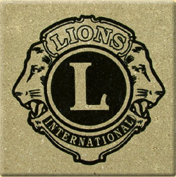 Lions International Engraved Brick